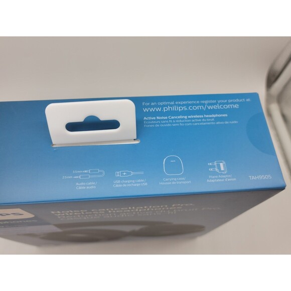 Philips H9505BK Over Ear Wireless Headphones Active Noise Canceling (NIB) - Picture 11 of 14